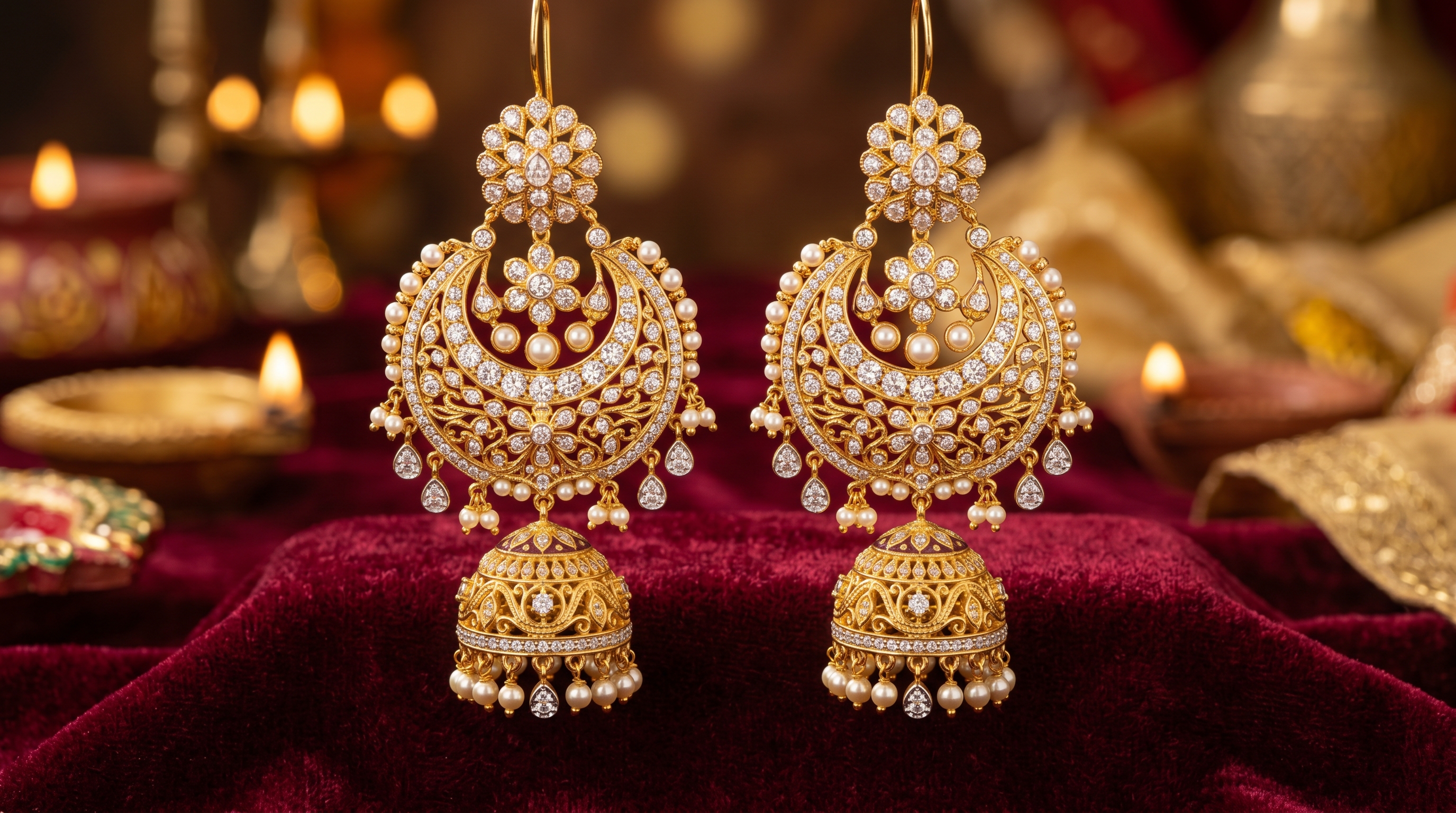Jhumkas & Chanbalis Earrings